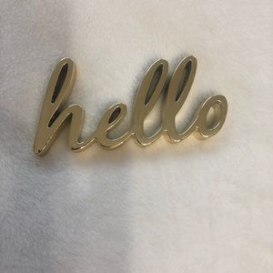 HELLO Decor Sign
